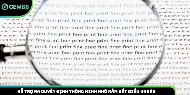 Hỗ trợ ra quyết định thông minh nhờ nắm bắt điều khoản
